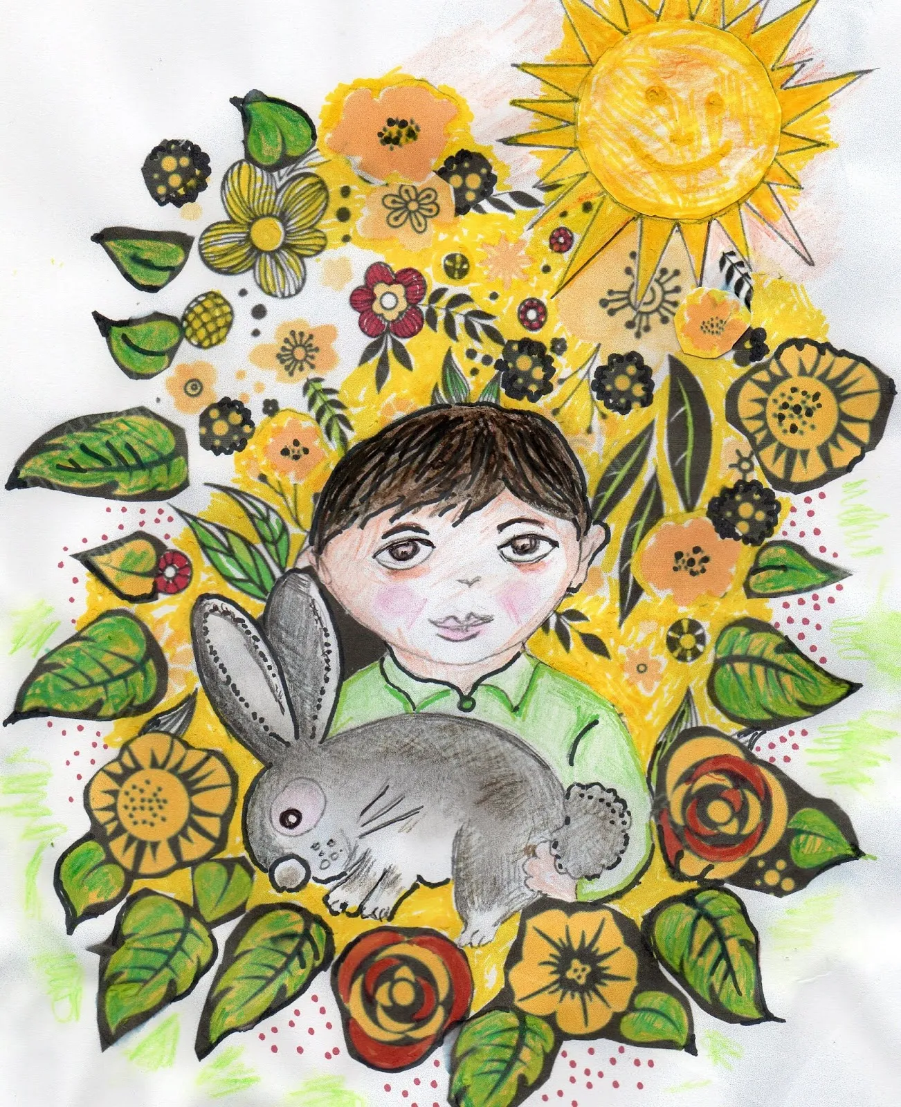 من قصص الأطفال - قصة: الأرنبُ زيتُون - تأليف ورسوم: مالك الشويّخ - موقع (كيدزوون | Kidzooon)